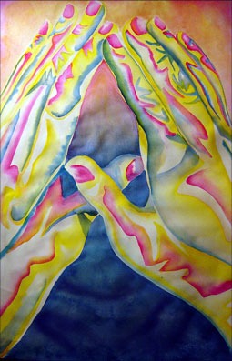 Praying Hands Abstract