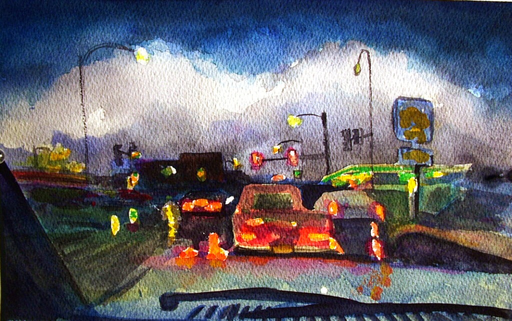 Rainy Traffic